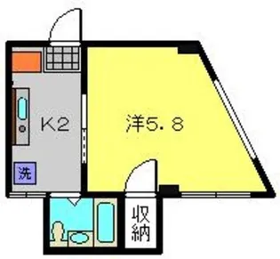 横澤ハイムB【3階】の間取り