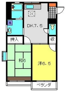 TKハイツI【1階】の間取り
