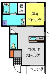 マーレ清風【102号室】の間取り