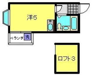 シャルムド弘明寺【203号室】の間取り
