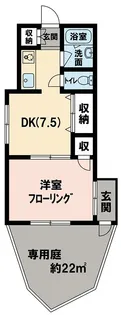 サン・クレール横浜A棟【105号室】の間取り