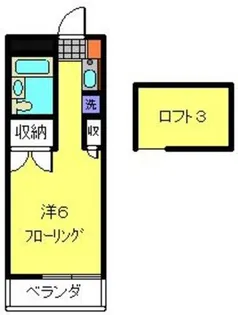 パレス井土ヶ谷【203号室】の間取り