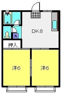 グリーンヒル320【202号室】の間取り