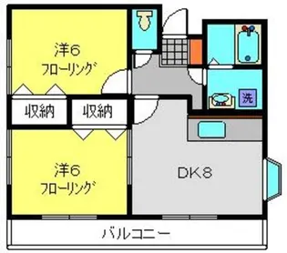コーポマリル【202号室】の間取り