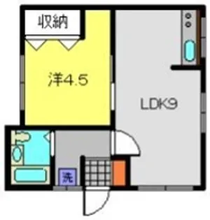 光月荘【1号室】の間取り