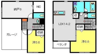 神奈川県横浜市南区堀ノ内町2丁目【一戸建】の間取り