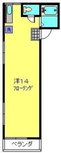 ハイツふくみII【203号室】の間取り