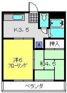 サン・クレール横浜A棟【1階】の間取り