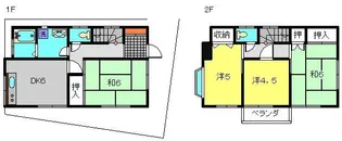 神奈川県横浜市磯子区磯子8丁目【一戸建】の間取り