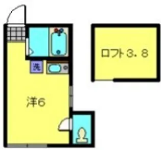 能見台アンネリーゼ【201号室】の間取り