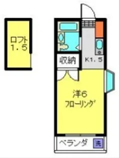 メゾンド旭【101号室】の間取り