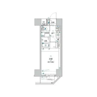 1Kの間取り画像
