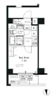 パークアクシス横浜井土ヶ谷【4階】の間取り