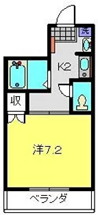 グレイス滝頭【104号室】の間取り