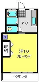 1Kの間取り画像