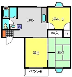 フローラII【1階】の間取り
