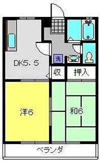 メゾンナナ【203号室】の間取り