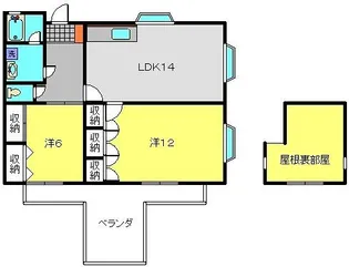 Mt.SUGI【2号室】の間取り