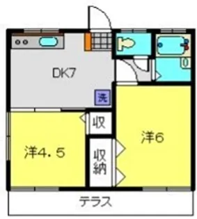 佐藤荘【101号室】の間取り