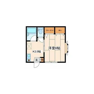 シャトウ登喜【1階】の間取り