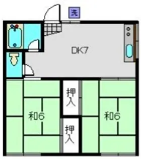 今井アパート【201号室】の間取り