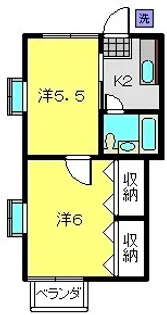 第3小柳コーポ【7号室】の間取り