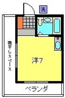 ベルメゾン弘明寺【401号室】の間取り