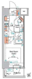 エストゥルース横浜蒔田 601【601号室】の間取り