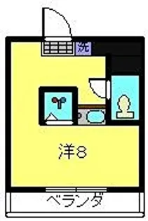 1Rの間取り画像