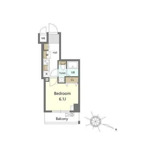 S−RESIDENCE横濱吉野町burgeon【8階】の間取り