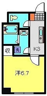 ラ・プラージュII【6階】の間取り