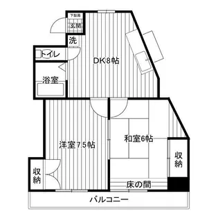 リバーハイム711【202号室】の間取り