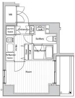 ベルグレードYS【8階】の間取り
