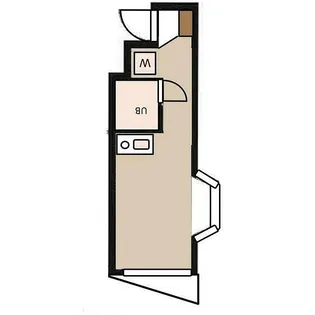 1Rの間取り画像