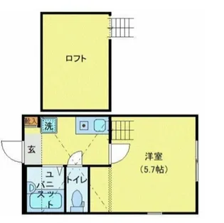 ラフィネ弘明寺【201号室】の間取り