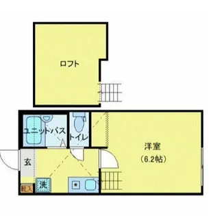 ラフィネ弘明寺【2階】の間取り