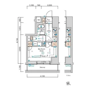 スクエアシティ横濱大通り公園AZ【902号室】の間取り