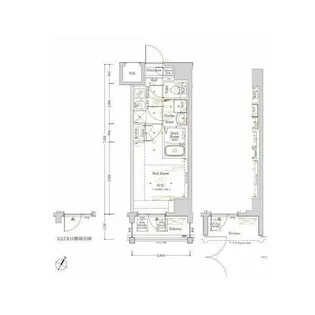 阪東橋KNOTS(バンドウバシノッツ)【802号室】の間取り