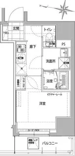 ハーモニーレジデンス横浜大通り公園【503号室】の間取り