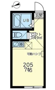 ユナイト南太田メディシス【205号室】の間取り