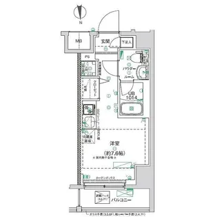 1Rの間取り画像
