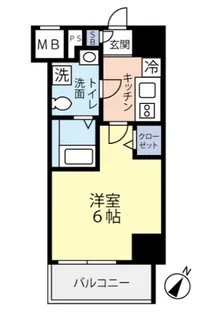 グランヴァン横濱南【10階】の間取り