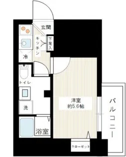 LEXE横濱阪東橋II(レグゼヨコハマバンドウバシツー)【1階】の間取り