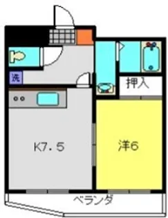 マンキンフ港南中央通【301号室】の間取り