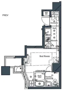 ラフィスタ横浜吉野町II【7階】の間取り