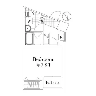 ラフィスタ横浜黄金町【305号室】の間取り