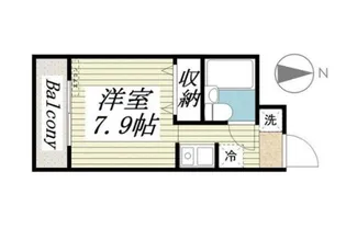 1Rの間取り画像