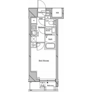 ラフィスタ横浜阪東橋II(ラフィスタヨコハマバンドウバシツー)【5階】の間取り