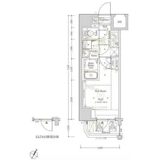 阪東橋KNOTS(バンドウバシノッツ)【2階】の間取り