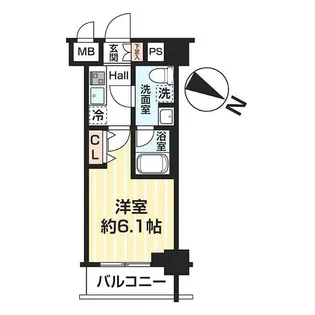 MAXIV BANDOBASHI TWIN EAST(マキシ【5階】の間取り